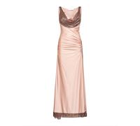 Rabanne, ,Dresses ,Donna ,Rosa ,M Abito Lungo in Mesh e Jersey