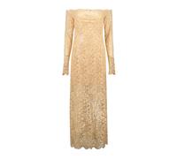 Rabanne - Elegante Abito Lungo in Pizzo - - Dresses - Donna - Beige - S
