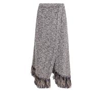 Rabanne - Gonna avvolgente con frange in misto cotone - - Skirts - Donna - Blu - S