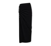 Rabanne - Gonna Midi Nera Drappeggi Eleganti Chic - - Skirts - Donna - Nero - XS