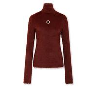 Rabanne, ,Knitwear ,Donna ,Marrone ,S Top a maniche lunghe con collo a lupo