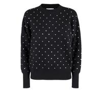 Rabanne, ,Knitwear ,Donna ,Nero ,S Pullover in lana con dettagli di cristalli