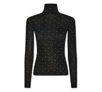 Rabanne, ,Knitwear ,Donna ,Nero ,S Top a collo alto Second-skin