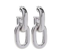 Rabanne - Orecchini Argento a Maglie Doppie XL - - Accessories - Donna - Grigio - ONE SIZE