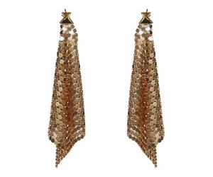 Rabanne - Orecchini Chainmail Pixel Flow - - Accessories - Donna - Giallo - ONE SIZE