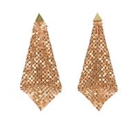 Rabanne - Orecchini in maglia di rame - - Accessories - Donna - Giallo - ONE SIZE