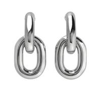 Rabanne, ,Accessories ,Donna ,Grigio ,ONE SIZE Orecchini a perno in ottone argentato