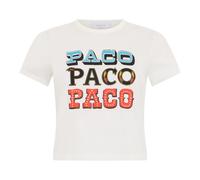 Rabanne - Paco Graphic Tee - - Tops - Donna - Bianco - XS
