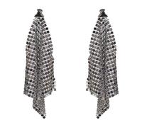 Rabanne - Pixel Chainmail Earrings - - Accessories - Donna - Grigio - ONE SIZE