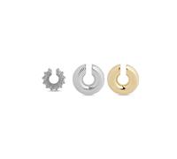 Rabanne - Set di Orecchini Punk Ispirato Argento/Oro/Strass - - Accessories - Donna - Multicolore - ONE SIZE