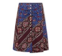 Rabanne, ,Skirts ,Donna ,Multicolore ,S Gonna corta a cerchio Paisley con bottoni a pressione