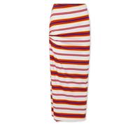 Rabanne, ,Skirts ,Donna ,Multicolore ,XS Gonna Lunga a Righe in Jersey Drappeggiato