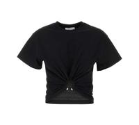 Rabanne - T-shirt in Cotone Nero Classico - - Tops - Donna - Nero - XS