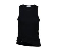 Rabanne - Top in Maglia a Coste con Dettaglio D-Ring - - Tops - Donna - Nero - S
