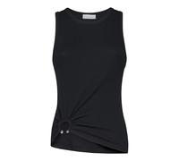 Rabanne, ,Tops ,Donna ,Nero ,S Canotta con piercing distintivo