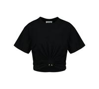 Rabanne, ,Tops ,Donna ,Nero ,S T-shirt girocollo in cotone
