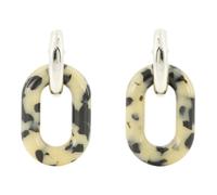 Rabanne - XL Link Patterned Earrings - - Accessories - Donna - Multicolore - ONE SIZE