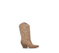 RABARBARO Stivale texano donna taupe in suede 39