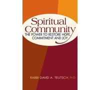 Rabbi David A. Teutsch, PhD Spiritual Community (Tascabile)