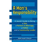 Rabbi Joseph B. Meszler A Man's Responsibility (Copertina rigida)