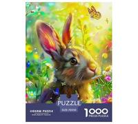 Rabbit 1000 Pezzi Cute Animals Puzzle Classici Animali Divertenti Per Uomo E Donna Difficoltà Sfida Per Adulti E Ragazzi Collection Puzzle Per Gioco Familiare, Festa Aziendale Regalo Giocattolo Color
