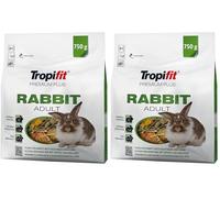 RABBIT ADULT PREMIUM PLUS 750g - Mangime per conigli con verdura ed erbe (Confezione da 2)