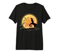 Rabbit Animal And Moon Scary Funny Halloween Costume Maglietta Premium