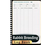Rabbit Breeding Log Book: Rabbit Record Log | Keep Vital Information, Track Observations, Breeding Details, Kidding Notes, Health Records, and More