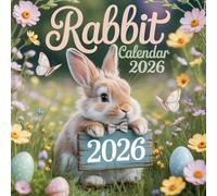 Rabbit Calendar 2026: 12 Months of Rabbit from Jan 2026 to Dec 2026