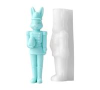 Rabbit Candle Mold - 3D Nutcracker Bunny Candle Making Supplies,Aromatherapy Plaster Making Tool - for Plaster Ornament, Resin Art Home Decorations, DIY Craft Lovers