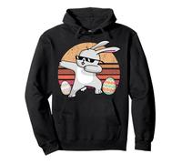 Rabbit Dabbing Too Hip To Hop Bunny Funny Easter Day Felpa con Cappuccio
