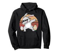Rabbit Dabbing Too Hip To Hop Bunny Funny Easter Day Felpa con Cappuccio