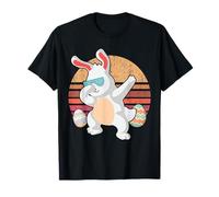 Rabbit Dabbing Too Hip To Hop Bunny Funny Easter Day Maglietta
