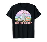 Rabbit Dabbing Too Hip To Hop Bunny Funny Easter Day Maglietta