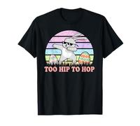 Rabbit Dabbing Too Hip To Hop Bunny Funny Easter Day Maglietta