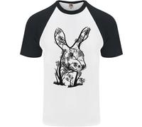 Rabbit Ecology Uomo T-Shirt Baseball Manica Corta Cotone Fruit of the Loom