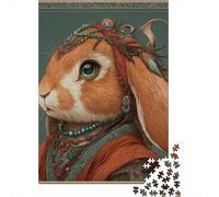 Rabbit Fantasy Art Print Jigsaw Puzzle Impossibili 1000 Pezzi Decorazione Per La Casa. Rilassamento E Intelligence Per Adulti E Bambini Da 12 Anni 38x26cm/1000pcs