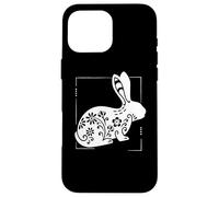 Rabbit Floral Mandala For Bunny Lovers Women Girl Custodia per iPhone 16 Pro Max