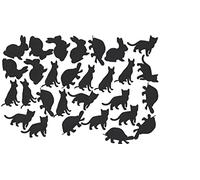 Rabbit hare Collections (Rabbit Vinyl Stickers Animal Black)