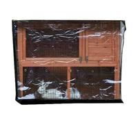 Rabbit Hutch Cover | Impermeabile Windproof Pet Winter Protection Supplies | Doppio strato RabbitCag Doppio Rabbit Gabbia Dust Cover per Winter With Zipper Opening | For Garden Patio Backyard Lawn
