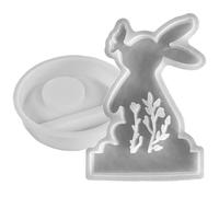 Rabbit Mold - Silicone Rabbit Mold | Candle Holder Mold | Easter Rabbit Mold | Silicone Rabbit Candle Holder Candlestick Molds | Coniglio resina epossidica Silicone Molds for Home Room Decor Craft