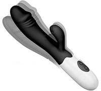 -Rạbbit per Donna Vîbrànte Wireleśś Coniĝlio Vîbrátoré Donna Rabítt in Silícöne Đídò Vîbrátori Clidòridé Séssúali per Donna Seśśo Púnto G Professionali Stimólatoré Nero Piccol