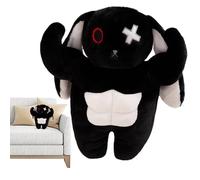 Rabbit Plush, Scary Muscle Bunny Standing Toy, Soft Huggable Pillow Doll for Christmas, Boys, Girls, Adult, Bedside, Sofa, Desk, Shelf, Car, Sleeping, 11,81 x 5,91 x 4,72 pollici, White