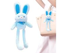 Rabbit Plush Toy - Short Plush, 11,81 x 3,94 x 1,97 in coniglio Plushs Keychain Pull-Up Ears Design | Portable and Adorable Stuffed Bunny, Cute Plushs Accessory For Bags, Home Decor, Gifting, Travel
