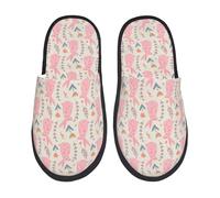 Rabbit Print Pantofole Da Casa Casual Pantofole Lavabili Slippers Per Invernali Spa Sauna M