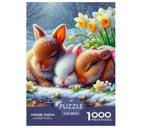 Rabbit, Puzzle Da 1000 Pezzi, Regalo Divertente E Ben Pensato Che Trasmette Soddisfazione E Felicità Condivisa, Ideale Come Sorpresa, Compleanno O Elemento Decorativo, Adatto A Partire Dai 12 Anni,