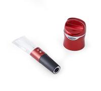 Rabbit Set per aerare e conservare il vino, sigillante per vino e champagne e super aeratore (rosso)