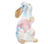 Rabbit Statue Nordic Style Handcrafted Painted Resin Rabbit Desktop Ornament Home Decoration Birthday Gift for Home Office Decor