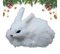 Rabbit Stuffed Doll, Adorabile Christmas Decor Plush Rabbit Table Model, Soft Companion, Stuffed Bunny Doll For Living Room Bed Shelf Nursery Bedroom Study Couch Divano Tavolo