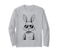 Rabbit Sunglasses Bunny Egg Hunt Easter Day Men Women Kids Maglia a Manica